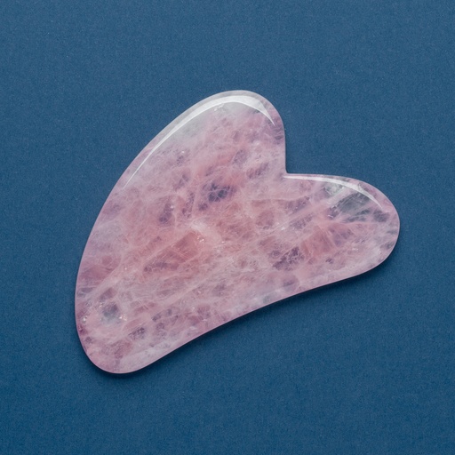 Gua Sha Quartz Rose  | Outil de massage drainant