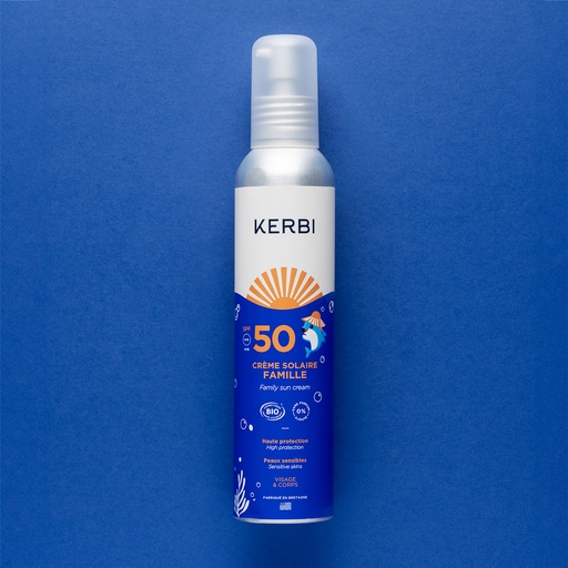 [KBLS50EFF] Crème solaire famille SPF 50 | Kerbi | 150g